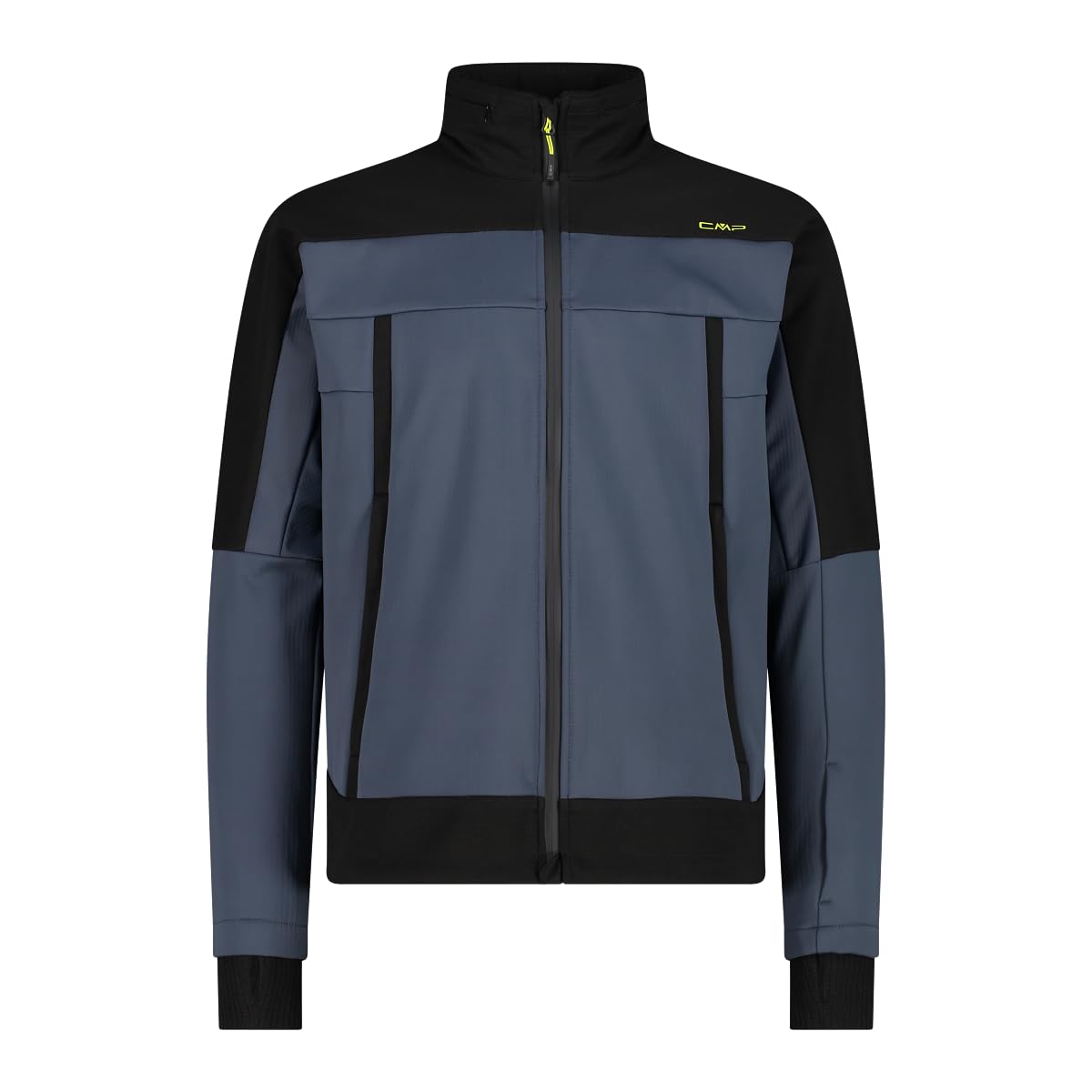 CMP - Men's jacket with fixed hood in softshell coupled, Titanium, 54