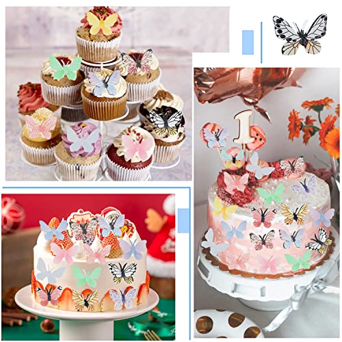 Farfalla Cupcake Topper, 72 pezzi Farfalla Torta