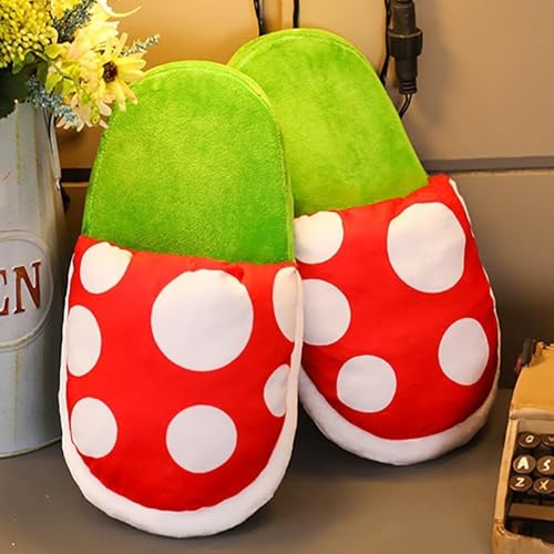 Piranha Plants Slippers, Funny Cartoon Cute Loafer with Pipe Pot Holder, Valentine's Day Gift2