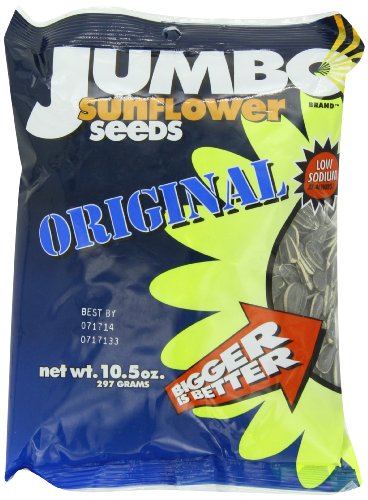 JUMBO SUNFLOWER SEEDS Sunflower Seeds, Original, 10.5-Ounce (Pack of 6)