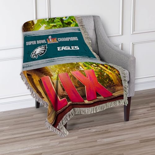 48" x 60" Northwest Eagles 2025 Super Bowl LIX Woven Tapestry Throw Blanket - image 3