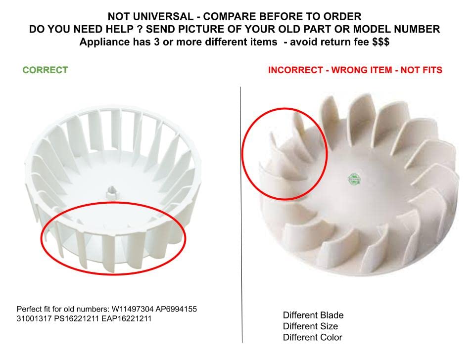 Amazon.com: GLOB PRO SOLUTIONS W11497304 CKD2623 Dryer Blower 