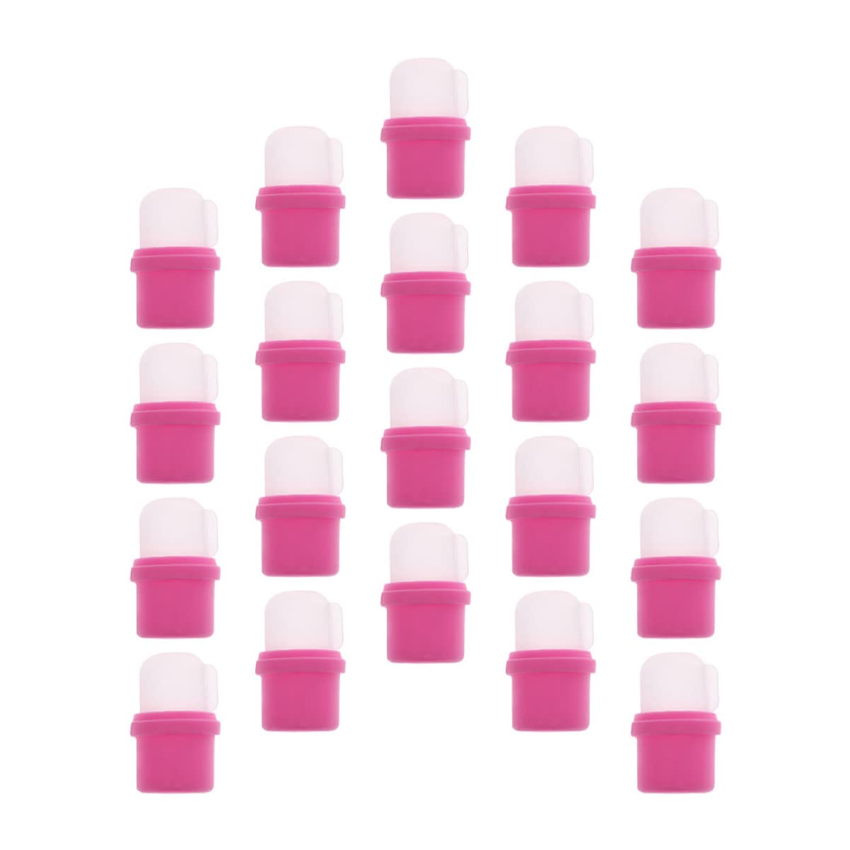 60pcs Nail Soaker Caps for Gel Polish Removal Reusable Household Nail Covers Convenient Soak off Caps for Manicure Supplies and Easy Care