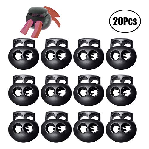 LuLyLu 20 Piezas de Cerradura de Cordón con Resorte para Cordones  Cierre de Extremos