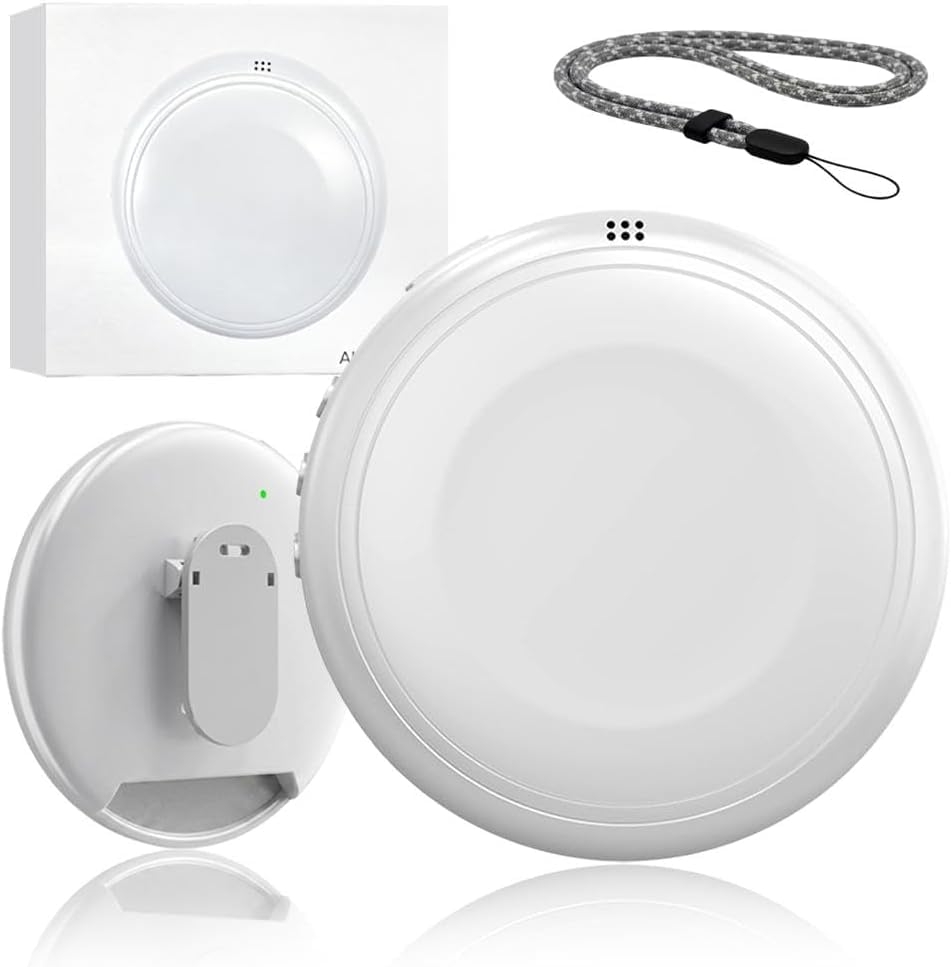 Smart AI Language Translator Device,Wearable Translator, 165 Languages Supported,Translator for Spanish & English Practice, Travel, Business & Daily Communication(White