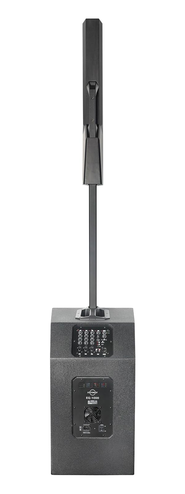 LOTAWAY EQ-1000 15" Column Line Array Speaker System 3600W Outdoor Indoor Portable PA Set with 4 Channel Mixer Powered Tower DJ Speakers Bluetooth Wireless with 15 inch Subwoofer for Party,Gigs,Club