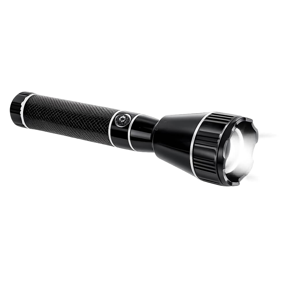 Drumstone 𝟏𝟓𝐘𝐫 𝐖𝐚𝐫𝐫𝐚𝐧𝐭𝐲 150W Rechargeable LED Flashlight with Zoom Focus | 5 Lighting Modes Tactical Torch | 800 Meter Long Range Metal Torch with 1500mAh Li-ion Battery | Portable-image-11