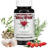Kroeger Herb, Lung Formula, Lung Support Supplement with Herbs, Respiratory and Immune Support, Lung Cleanse, Echinacea, Clear Lungs, Non-GMO, Gluten Free, No Preservatives-100 Capsules, Made in USA