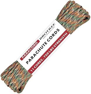 BROTREE 750 Paracord 11 Strand Nylon Parachute Cord Outdoor Survival Rope - 750lb Breaking Strength (50ft)