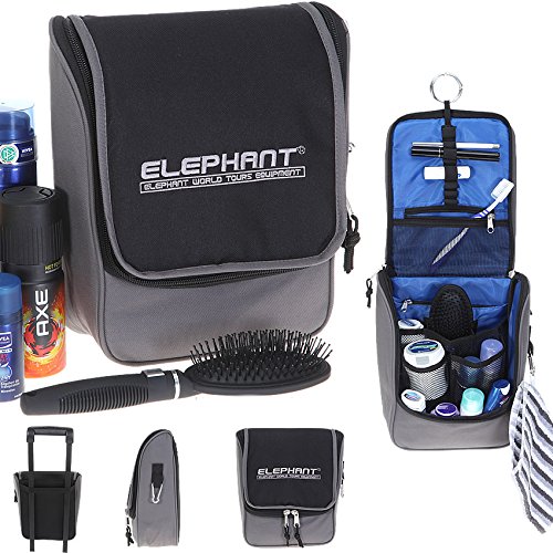 Elephant Beauty Case, BLACK (Schwarz Grau)