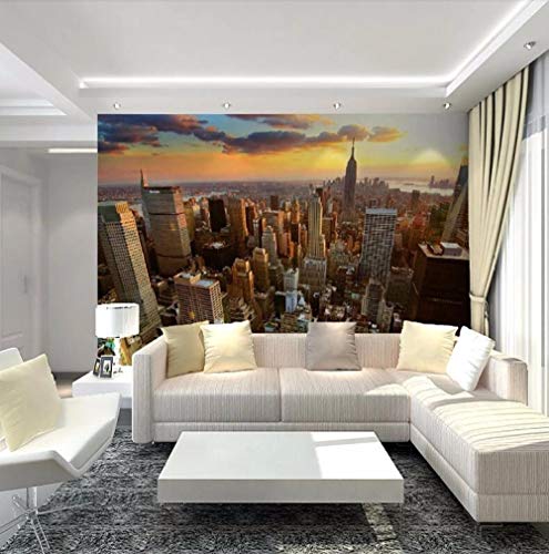 Papier peint 3d paysage New York pour masquer un mur abîmé - 2