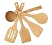 AKcook 5-Piece Cooking Tools Set, Wood Kitchen Utensils, Turner Spatula Ladle