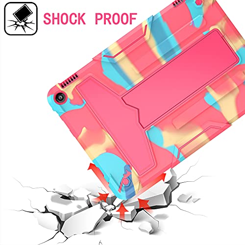 Epicgadget Case For Amazon Fire Hd 10 And Fire Hd 10 Plus (11Th Generation, 2021 Released) - Heavy Duty Shockproof Hybrid Case With Kickstand + 1 Screen Protector Film And 1 Stylus (Candy/Pink) #TOP4
