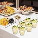 Tebery 200 Pack Small Clear Plastic Tumblers Cups, 5oz Hard Disposable Cups Bulk Plastic Party Punch Cups