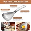Multifunctional 5-in-1 Cooking Spoon, 18/8 304 Stainless Steel Kitchen Tool for Potato Masher, Egg Separator, Bottle Opener and Mixing Stirrer #2