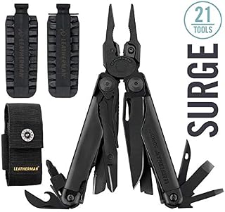 LEATHERMAN - Surge Heavy Duty Multi-Tool, Black with Premium Nylon Sheath + Leatherman