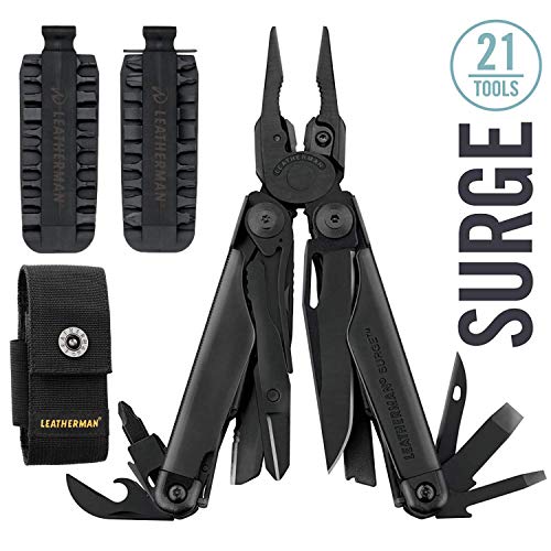 LEATHERMAN - Surge Heavy Duty Multi-Tool, Black with Premium Nylon Sheath + Leatherman