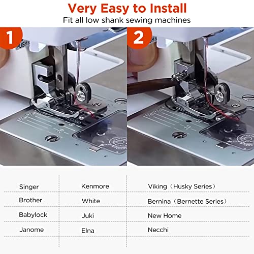 ONEVER Side Cutter Sewing Machine Presser Foot Feet Attachment Accessory for All Low Shank Singer Janome Brother - Image 4