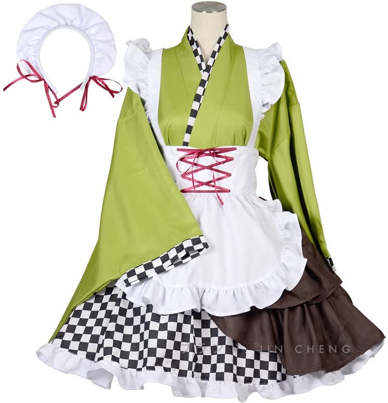 Amazon.co.jp: [KWAYA] 大正浪漫 和風 メイド服 コスチューム