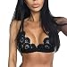 GONKOMA Women's Camisole Lingerie Bandage Ultrathin Bra Crop Temptation Vest (S, Black)