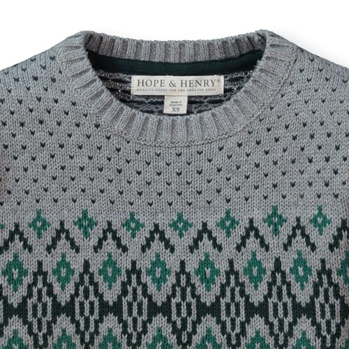 Image of Hope & Henry Boys' Long Sleeve Crew Neck Pullover Sweater