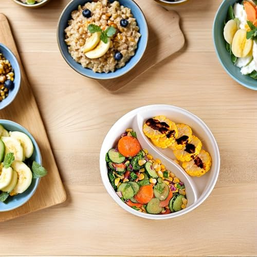 Bol compartimenté en céramique style japonais pour repas quotidien - 7