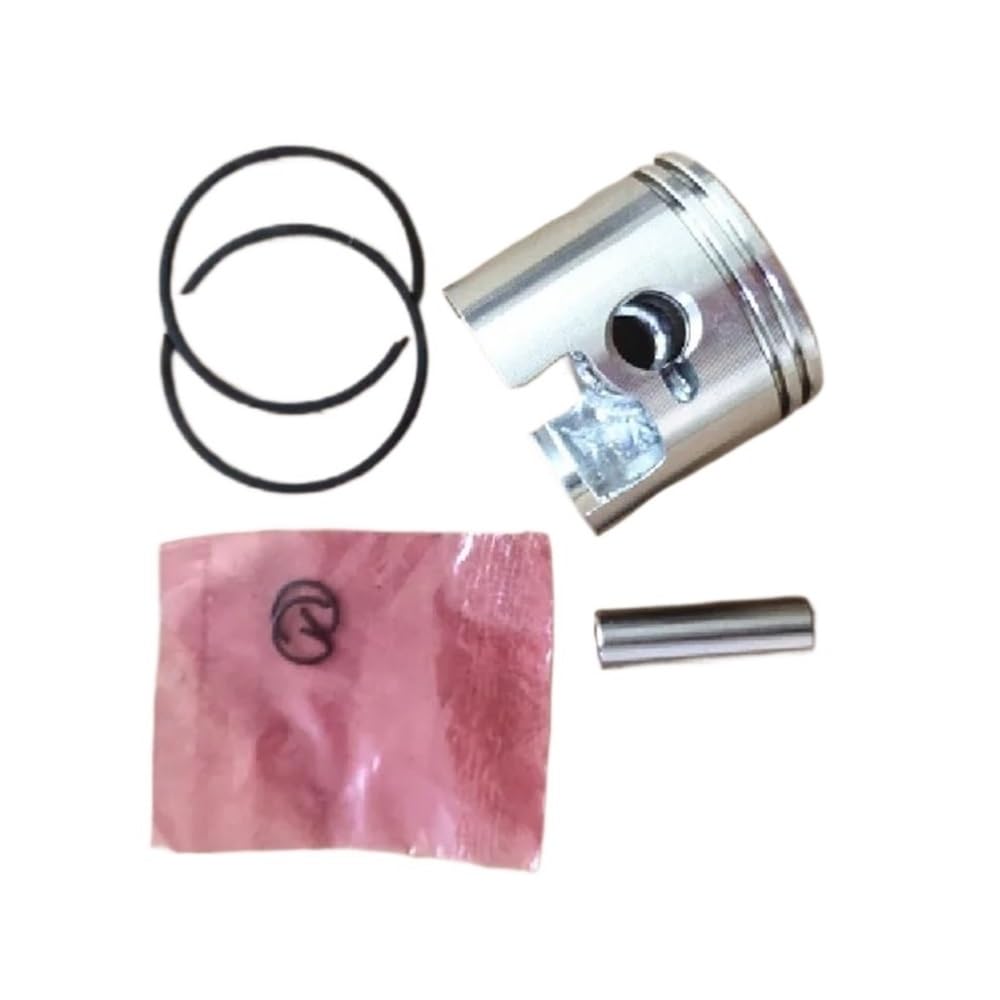 Itrvcay Double Ring Piston Kit 34Mm Fit For G2500 G2500ts Cylinder Assembly 25Cc Chainsaw Zylinder Ring Pin Cir Clips Assy(Double Ring)