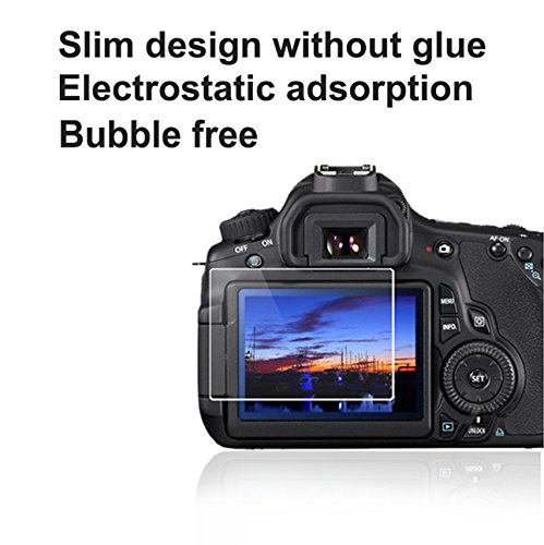 Foto&Tech Premium Tempered Precision Optical Glass Screen Protector Compatible With Sony A7R Ii, A6600 A6500 A6300 A6000 A5000 A3000 Lcd+Scratch Proof 9H Hardness,Hd,Anti Smudge,Rounded Edges,Slim #TOP3