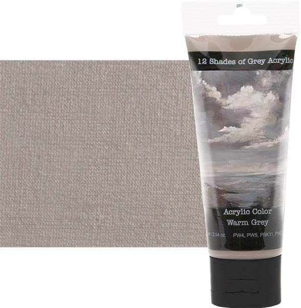 12 Shades of Grey Acrylic Paint Colors Highly Pigmented