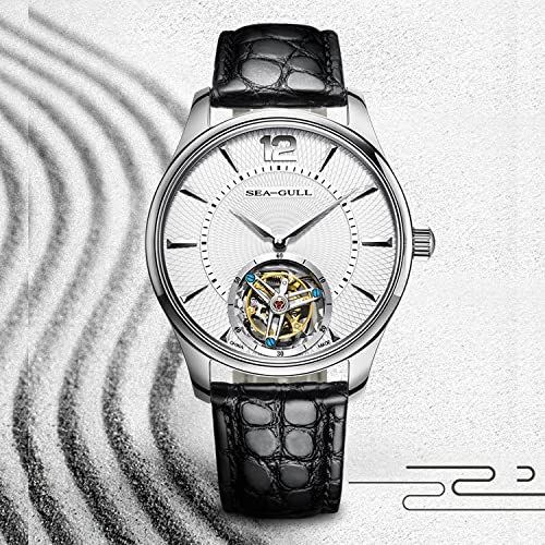 Image of Moran Quick Release Alligator Leather Watch Band Deployment Butterfly Buckle 18mm 19mm 20mm 22mm 24mm Replacement Genuine Crocodile Leather Loop SmartWatch Strap for Men Women