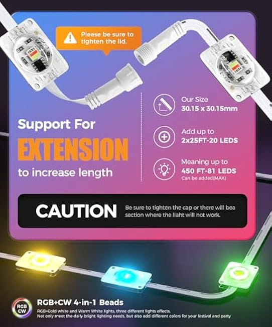 POOFZY Permanent Outdoor Lights for House, 200ft RGB+IC Smart Outdoor Decor, 50 Scene Modes, App/Remote Control, IP68 Waterproof, for Christmas, Holiday, Daily & Pool Party Decor, House Roof Lighting