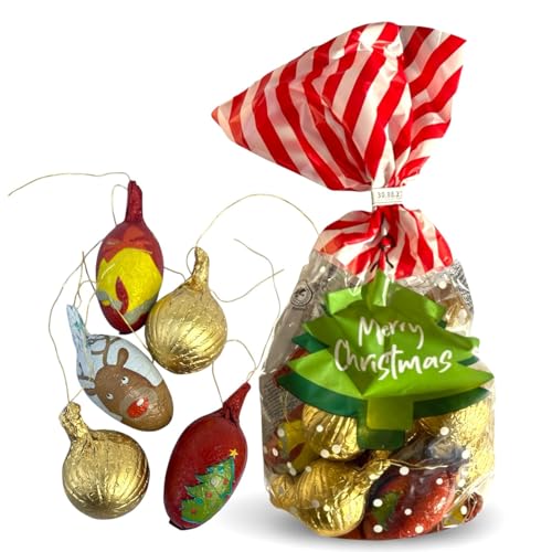  OYOY Weihnachtliche Schokoladenfiguren festlich gestaltet I 3 x 200g I Vollmilchschokolade I perfekt für Weihnachtsfeie