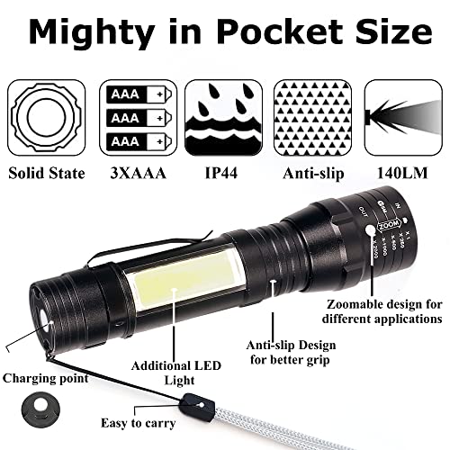 Image of Care 4 Metal Body Flashlight, Black, Pack of 1