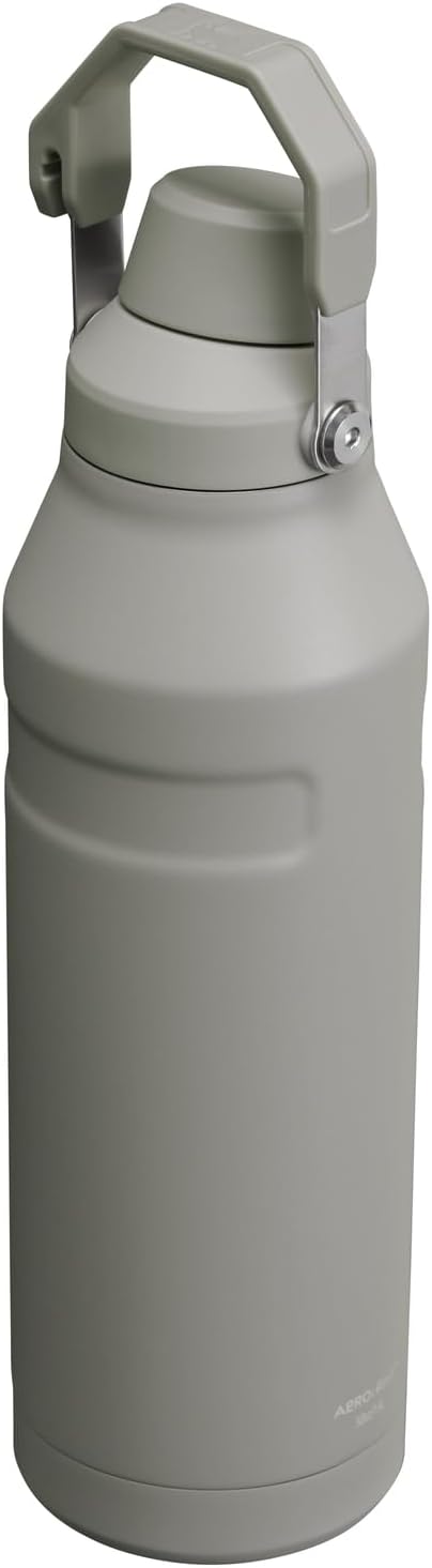 Stanley IceFlow Fast Flow Water Bottle 50 oz | Angled Spout Lid | Lightweight and Leakproof for Travel and Sports | Insulated Stainless Steel | BPA-Free | Ash