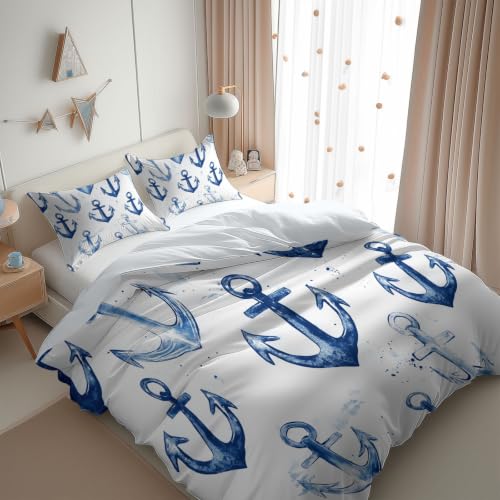 Housse de couette 220x240 anti-plis en microfibre aquarelle - 3