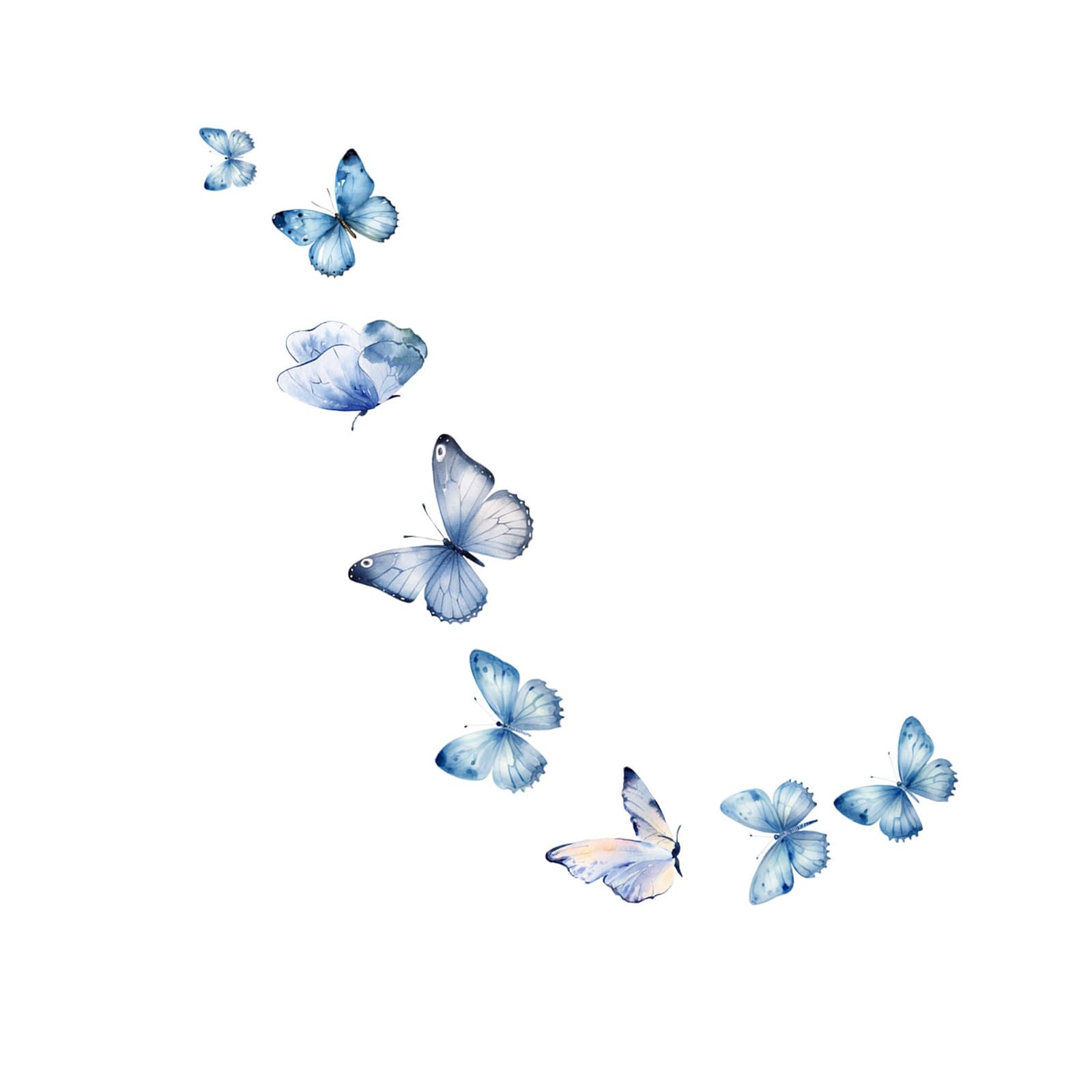 Tsophreniq Glowing in Dark Sticker PVC Butterfly Luminously Wall Decal for Nighttimes Ambiances Easy Installation Home Decoration Glowing in Dark Wall Sticker