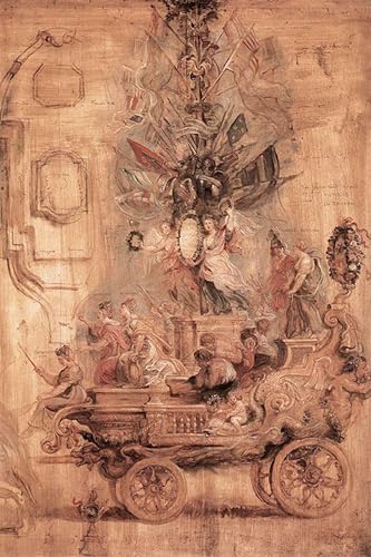 De Célèbres Tableaux Affiche de Arts Rubens la Voiture de Kallo toile 60x90