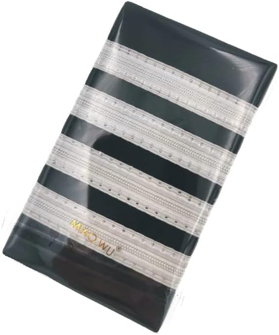Miniatura 2 de 1 par de barras uniformes de piloto de línea aérea charreteras capitán hombro tablas deslizantes Insignia Sliders Cosplay charreteras deslizantes