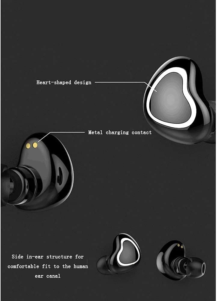 KANBUN Auricolari Bluetooth Bluetooth 5.0 con Bassi Profondi, Cuffie Sportive Impermeabili IPX7, per Corsa/Allenamento/Palestra con Custodia di Ricarica