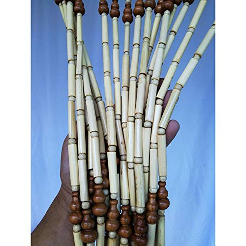 OKUOKA Beaded Door Curtains for Doorways Wood Bead String Curtain for Room Dividers Home Tea Room Decoration Hanging Screen Retro Style -21/25/29/35 Strands (Size : 25 Strands-0.7x1.55m)