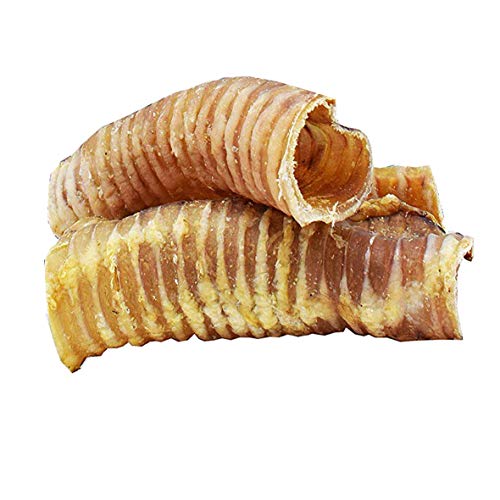 6 Inch Beef Trachea Dog Chews (6 Inch - 100 Count Bulk) - Trachea Dog Treats - NO Hide - Digestible and Safe Chews for Dogs - Excellent Source of Glucosamine and Chondroitin for Joint Health - Thumbnail 2