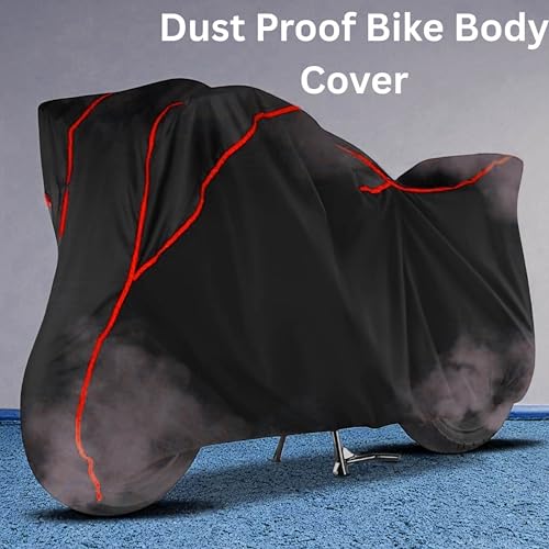 Image of 100% Waterproof (Tested) Bike Cover Compatible for Honda Activa | All Weather Protection from Rain, Dust, UV Rays & Scratches with Mirror Pockets|Keeps Bike Cool|Perfect Bike Body Cover