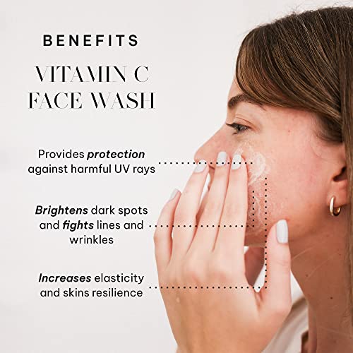 Joanna Vargas Vitamin C Face Wash. Daily Facial Cleanser Exfoliates, Smooths And Nourishes Skin. Gently Remove Makeup And Daily Pollutants For A Glowing Complexion (1.69 Oz) #TOP1