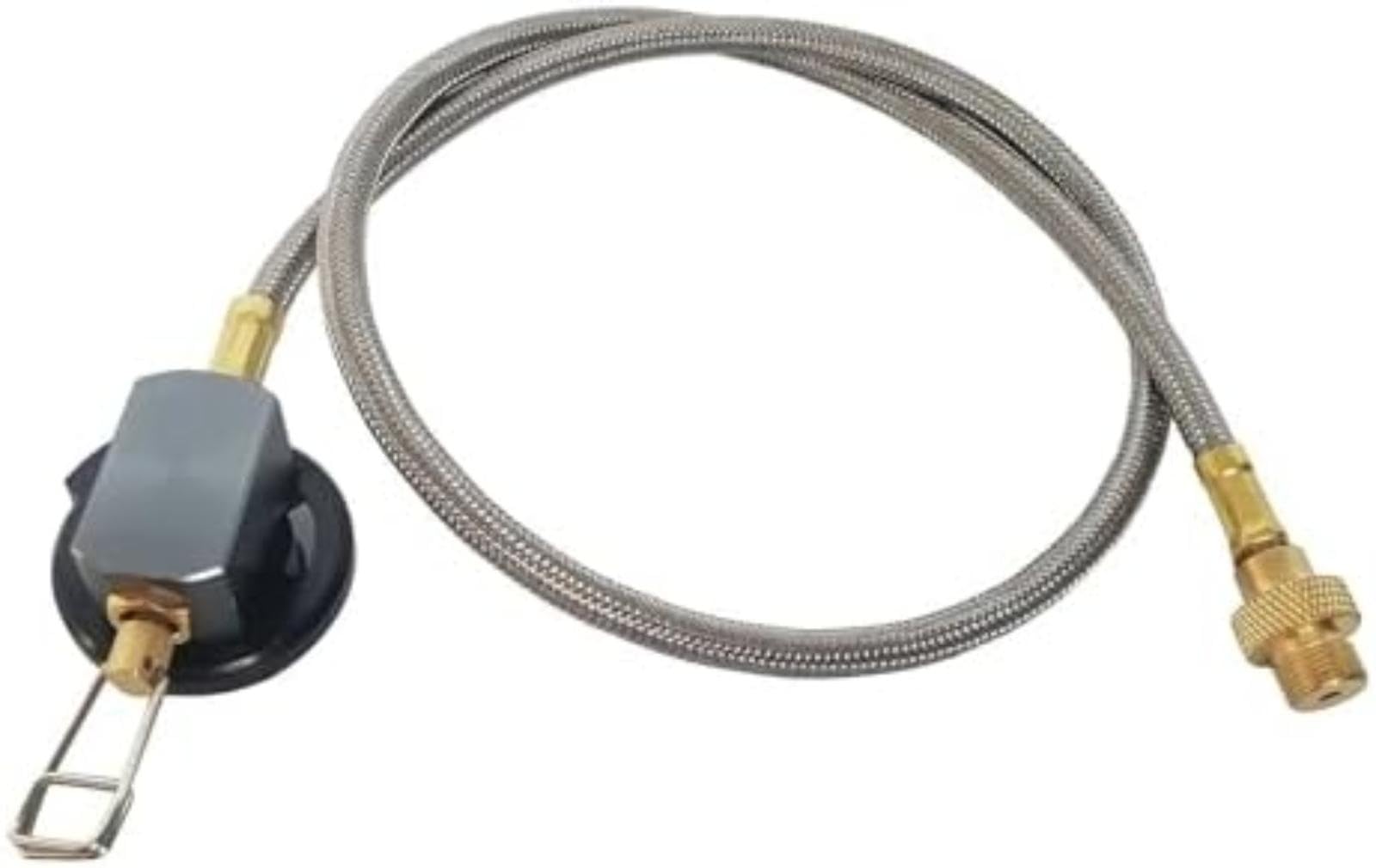 Gas Connection Pipe Stainless Steel Braided Hose, for En417 Camping Stove Outdoor Cooking Accessory exhaust flex pipe (A) elastyczna rura wydechowa (A)