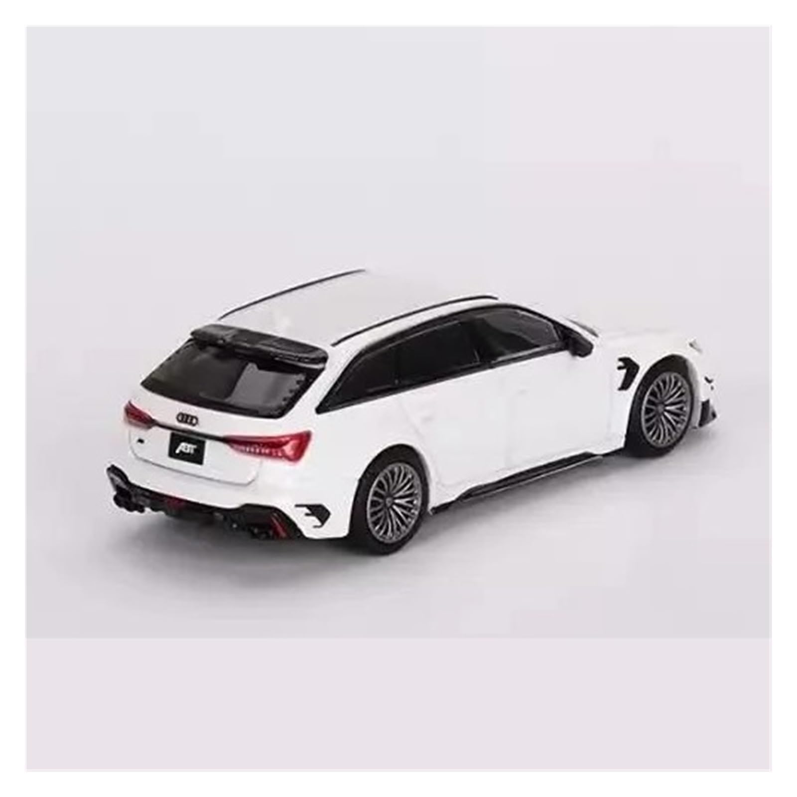 Metallo Scala Replica Mini Car Model Limited Edition 1 64 Per Audi ABT RS6-R Glacier White Metallic Cars Collection Toys