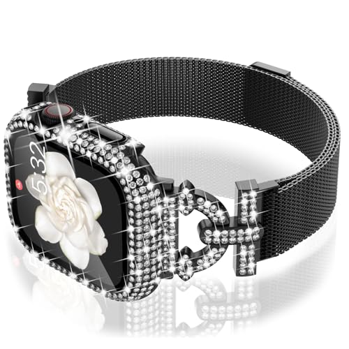 WINGLE �~���l�[�[���[�v Apple Watch�o���h�V���[�Y11 10 42mm�p ���f�B�[�X �X�������C���^�����b�V���o���h �L���L������O���b�^�[�P�[�X�t�� �X�N���[���v���e�N�^�[ �h���b�V�[��Apple Watch�o���h iWatch�X�g���b