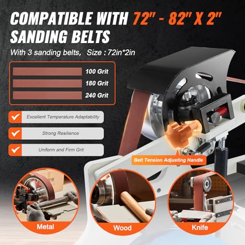 VEVOR 72x2 Variable Speed Grinder