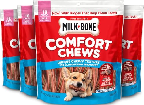 Image of Milk-Bone Comfort Chews With Real Beef, 72 Mini Dog Chews