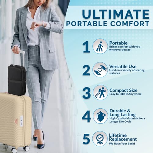 Comfilife SC-FLD-BLK Ergo-Gel Travel Seat Cushion thumb #1