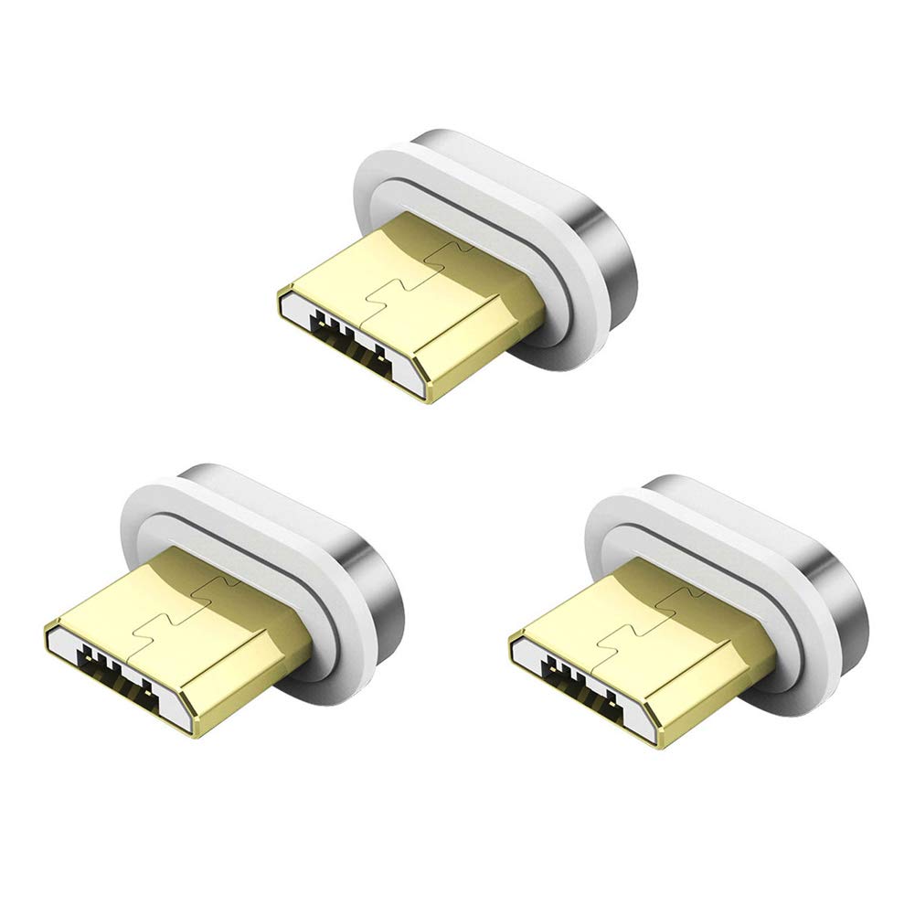 A.S Gen2 USB Magnetic Charging Cable(3Pack /3ft+6ft+6ft) (Purple), Nylon Braided 3A Fast Charging Magnetic Data Cable, Universal Magnetic Phone Charger Compatible with Micro USB, Type C Devices